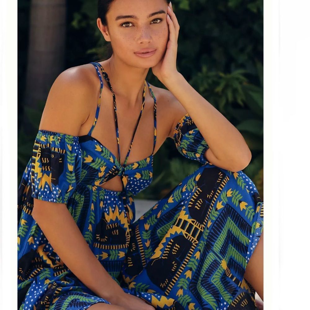 João Incerti for Anthropologie Strappy Bandeau Dress Size Medium NWT